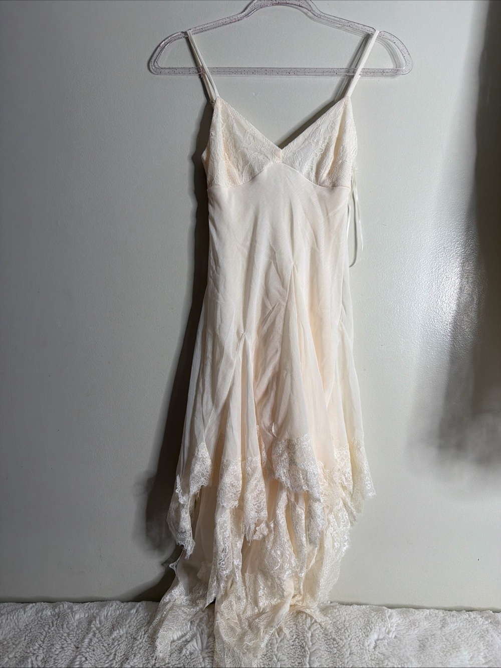 Thirty Thirty Fairy Chiffon & Lace Handkerchief Nigel Preston Style Dress XS